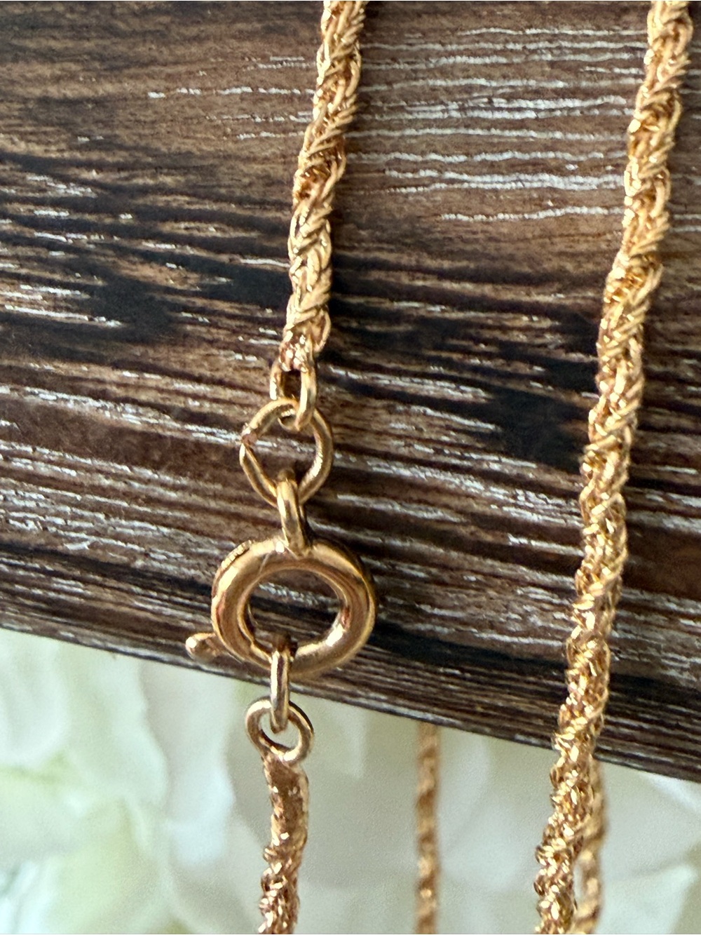 Delicate Gold Rope Chain Necklace - Picture 4 of 6